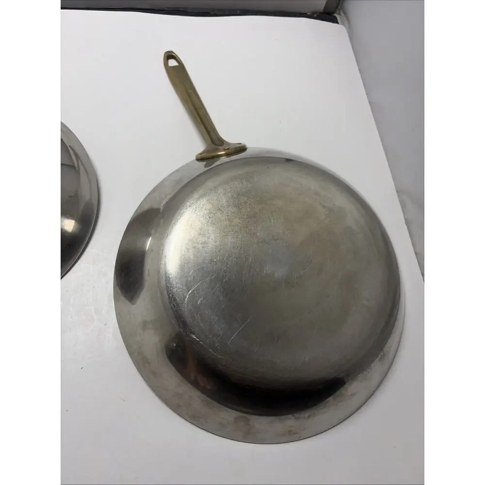2 Paul Revere Limited Edition 8.5” 10.5” Frying Pan Skillet Made In USA Brass